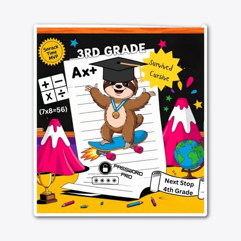 3rd Grade Champ, Graduation 2025 Standard T-Shirt Front