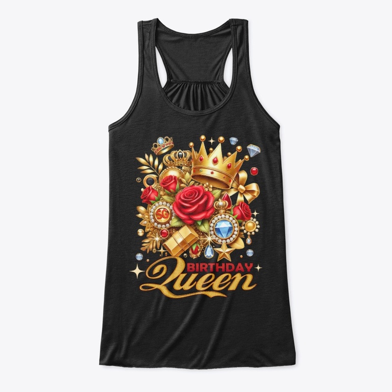 Vintage Crown Birthday Queen