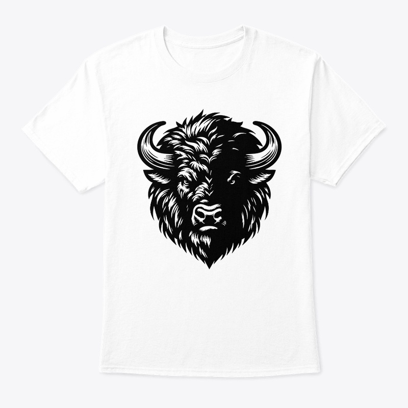 Fierce Angry Bison Graphic