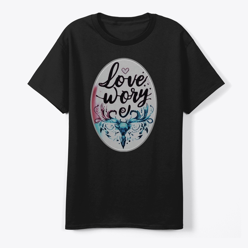 T-shirt Design Love worry 