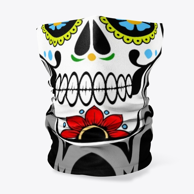 Day of The Dead Floral Sugar Skull