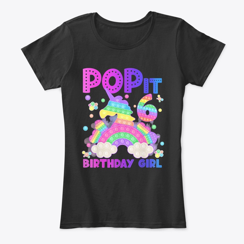 6th Birthday Unicorn Fidget Pop It