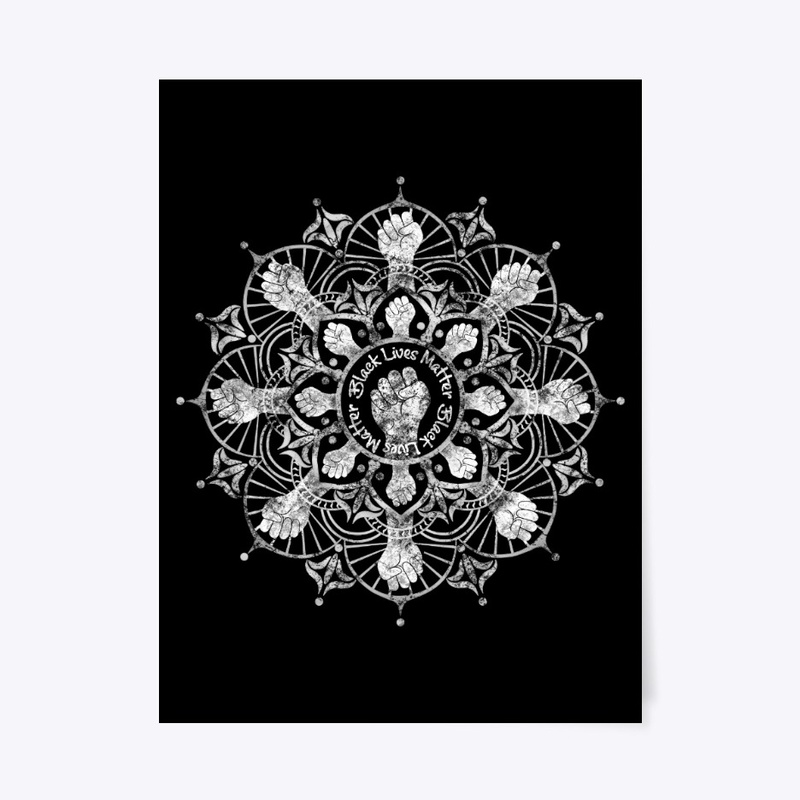 Black Lives Matter Pretty Mandala Design