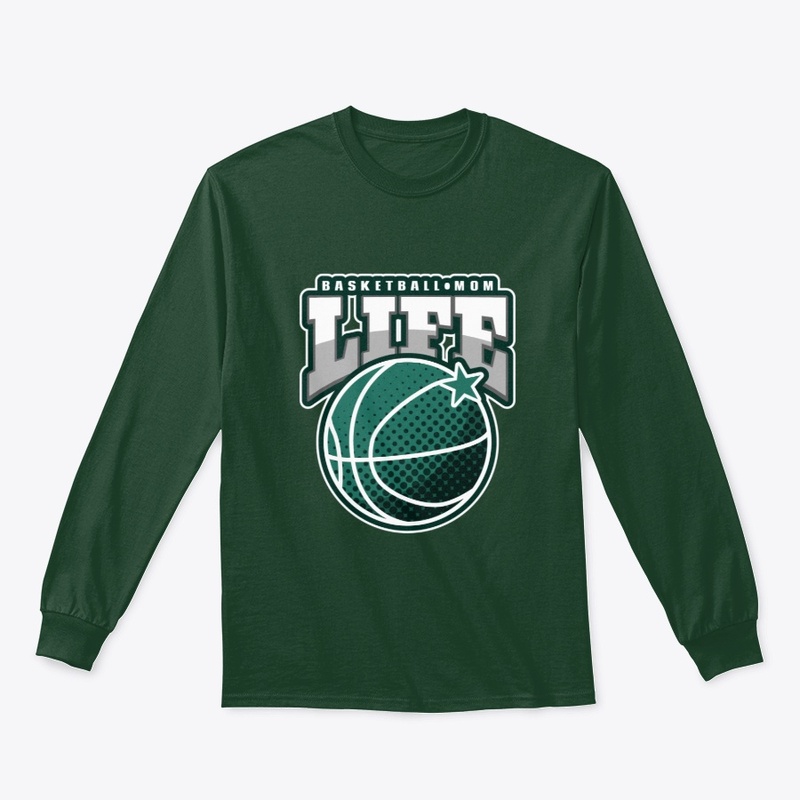 Basketball Mom Life Green/White