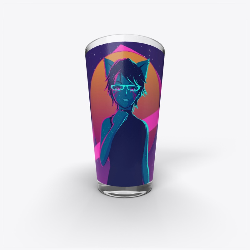 Retrowave Space Cat