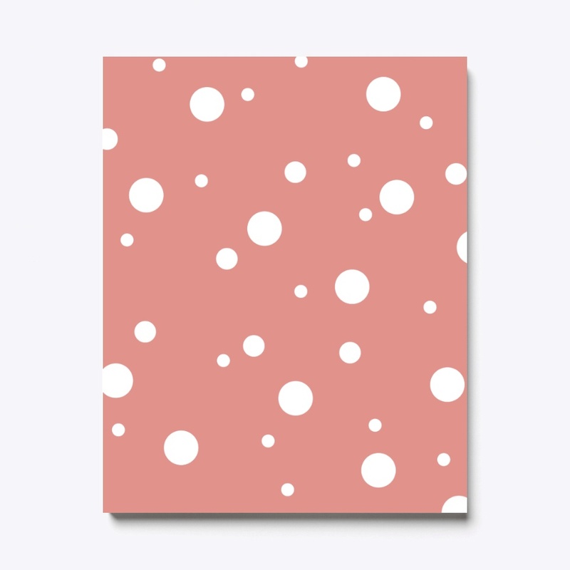 Landu - Minimal White Dots On Rose Pink