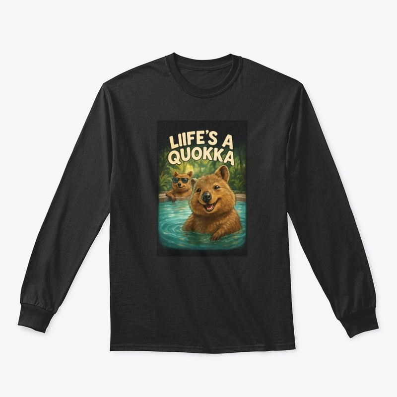 Quokka Pool Party Cute Fun Humor