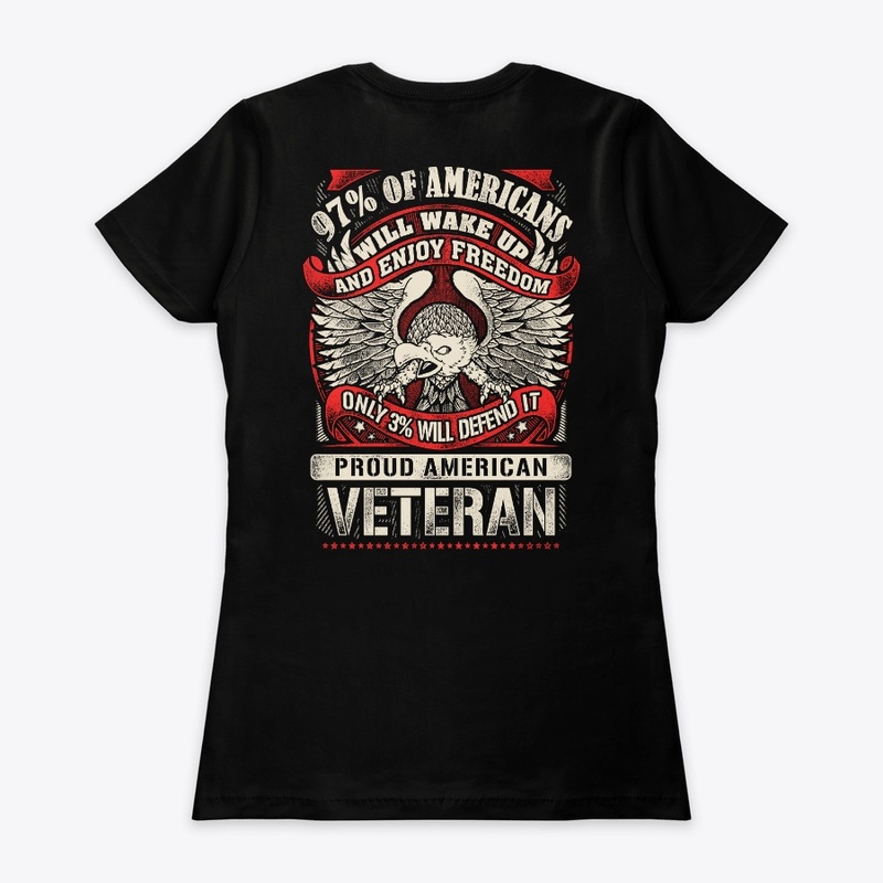Proud American Veteran t shirt!