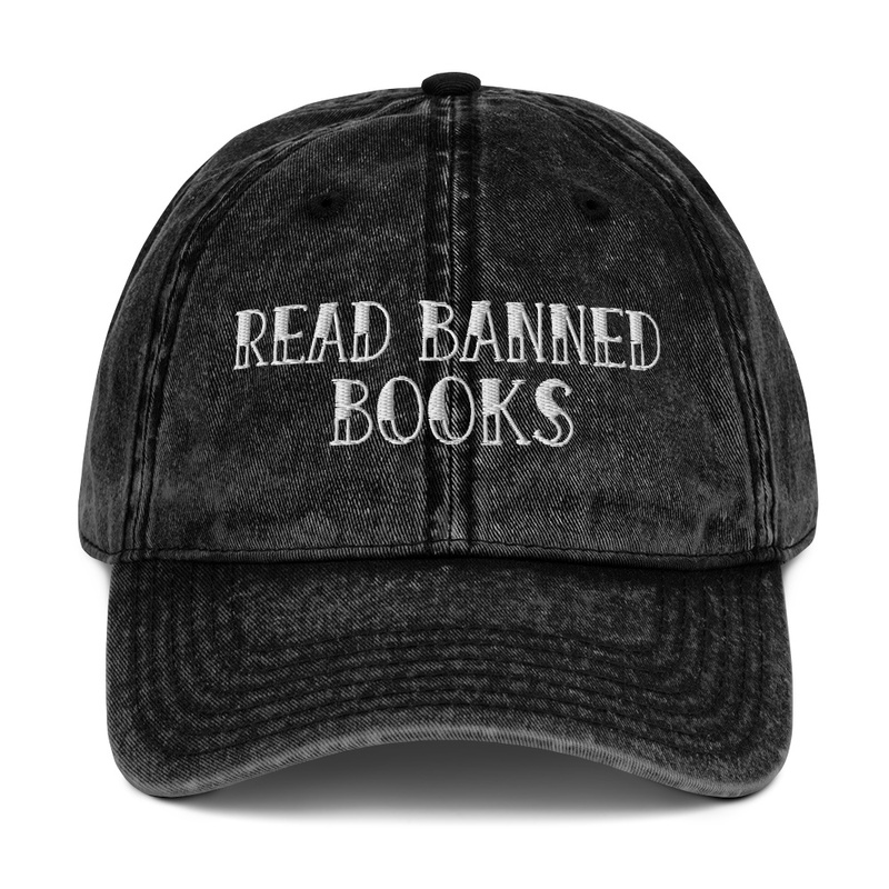 Read Banned Books - Tattoo Font - White