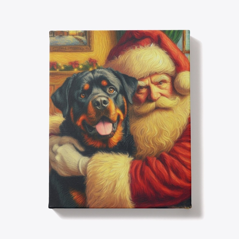 Rottweiler & Santa