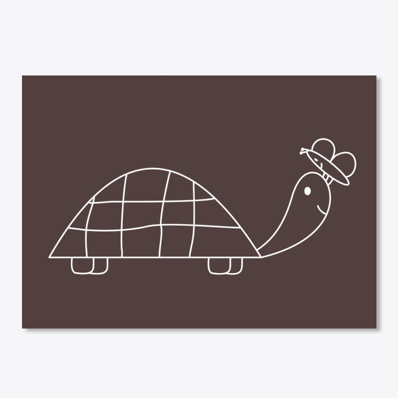 Turtle & Butterfly