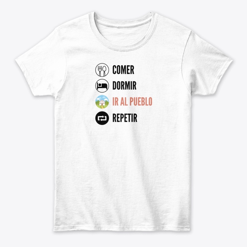 Comer, Dormir, Ir al pueblo, Repetir