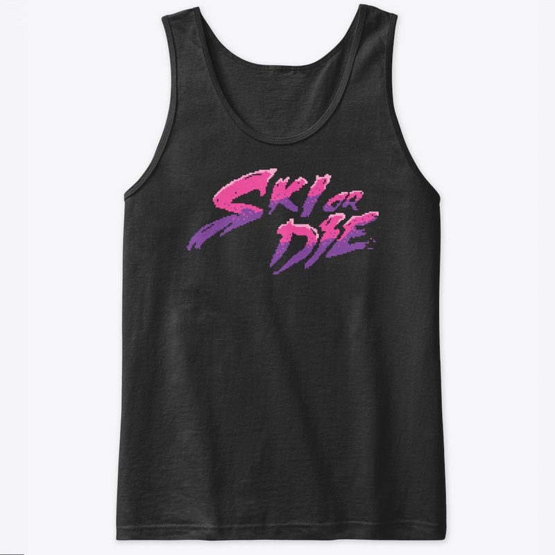 Candy Boy Ski or Die Pixel art Logo