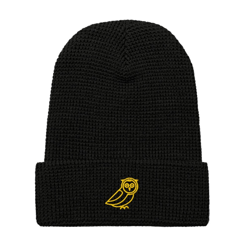 Stylish Black Owl Beanie - Cozy, Trendy