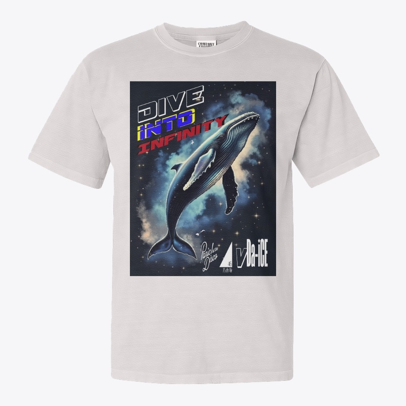 Dive Into Infinity Dark Whale Unisex Tee