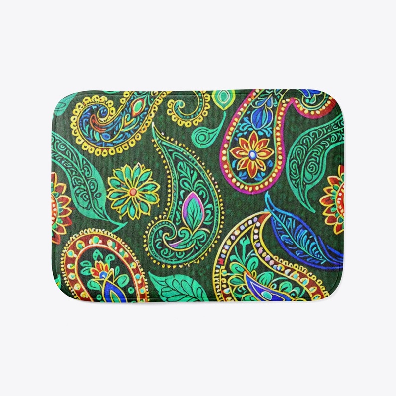 Jade Paisley All-Over Print