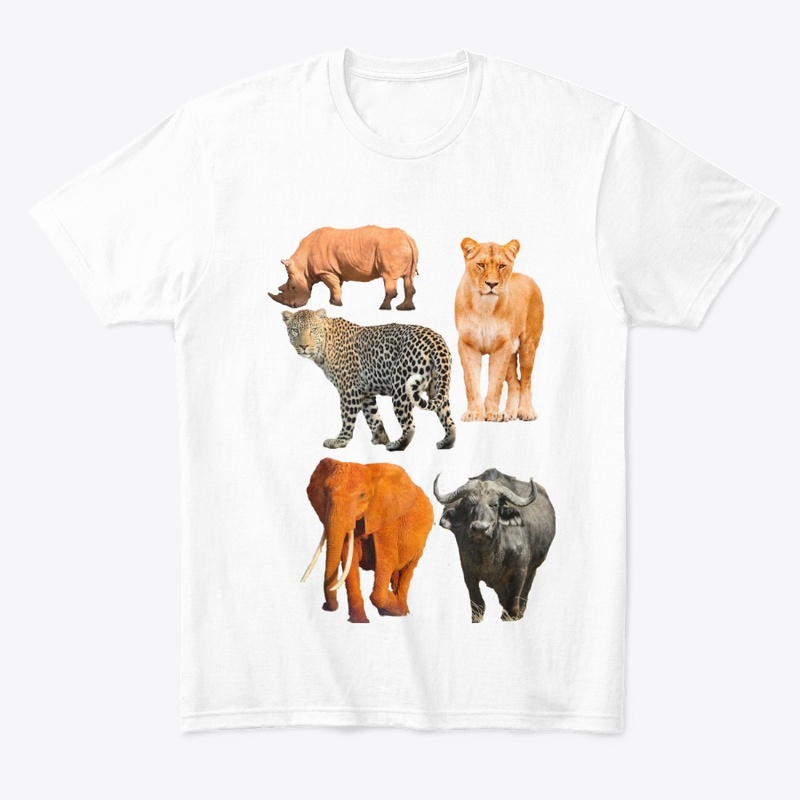 BIG FIVE WILDLIFE SAFARI TSHIRTS