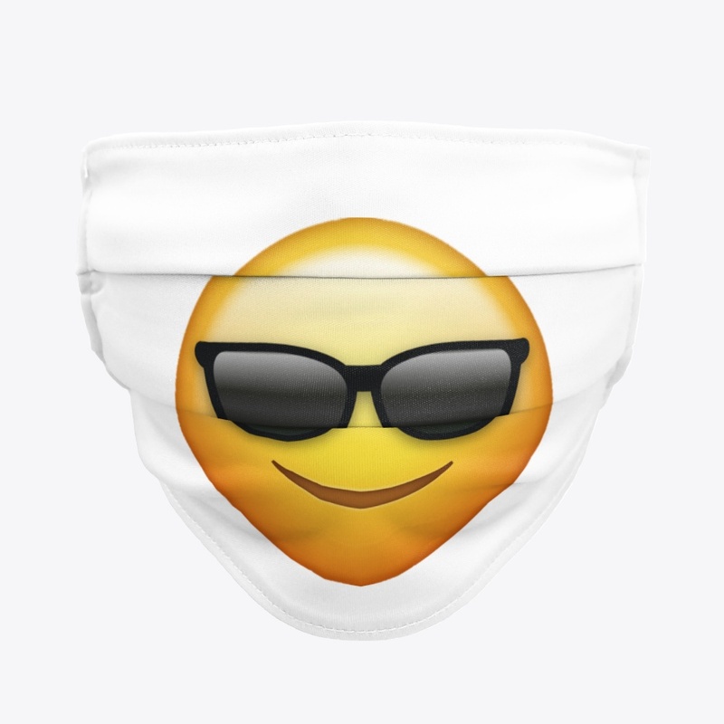 Sunglasses Emoji Face Mask