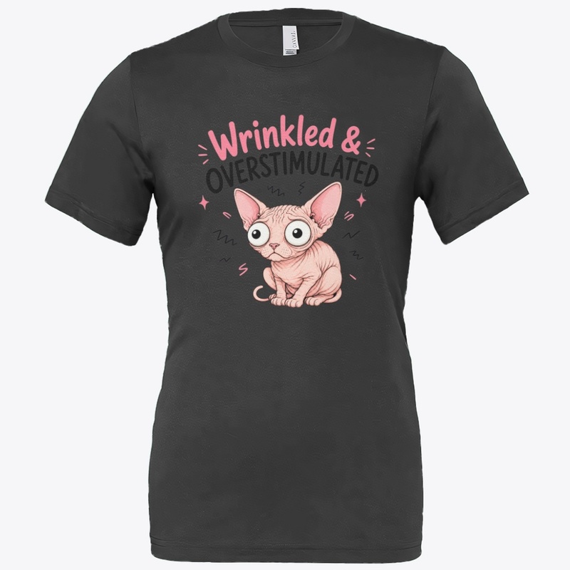 Wrinkled And Overstimulated Sphynx