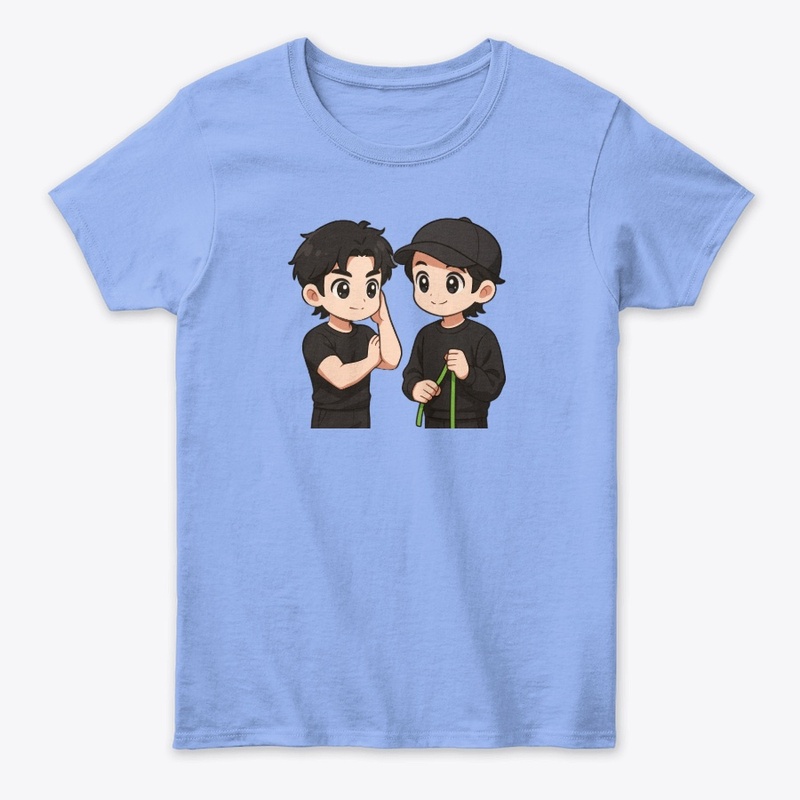BJYX Chibi Duo | Cute Black Outfit Art