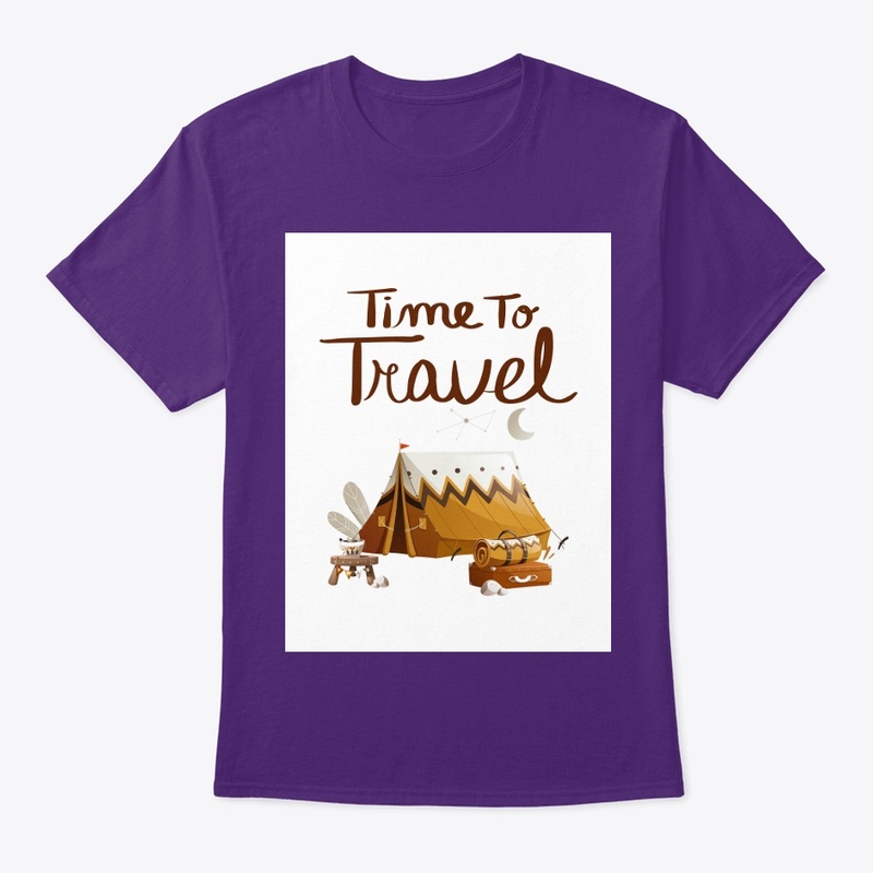 'TIME TO TRAVEL' t-shirt design 