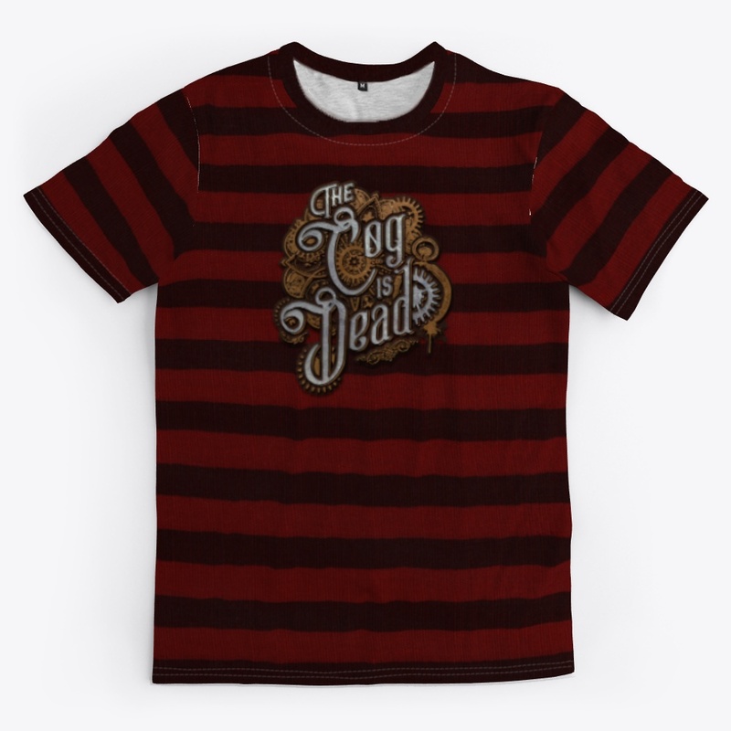 The Cog is Dead Red Striped Shirt