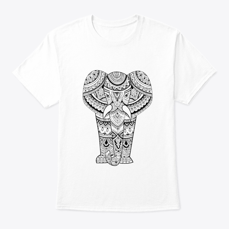 Eliphant's pattern art classic Tee