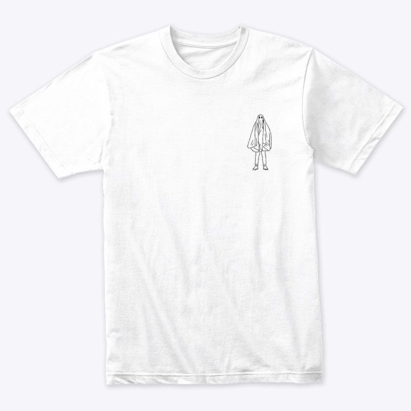 Small Icon Ghostie Black on White