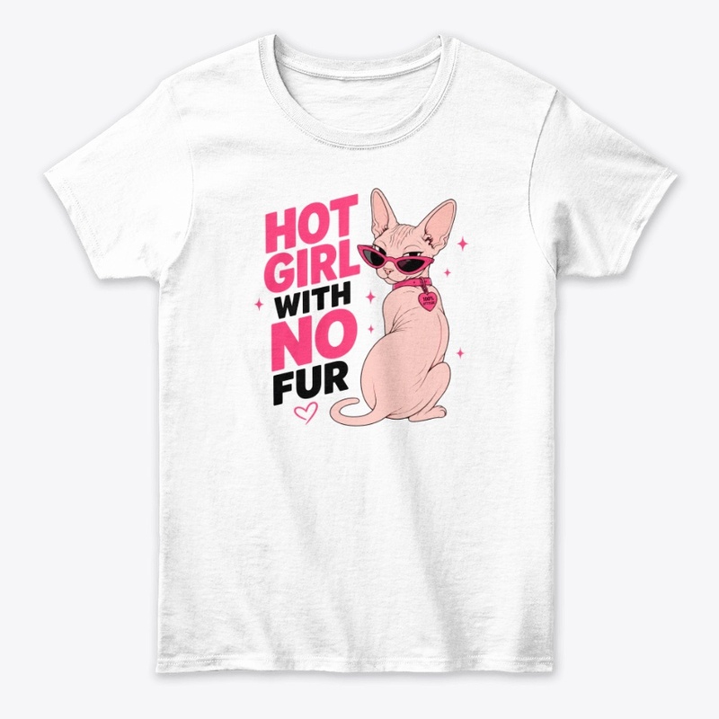 Hot Girl With No Fur Sphynx Cat
