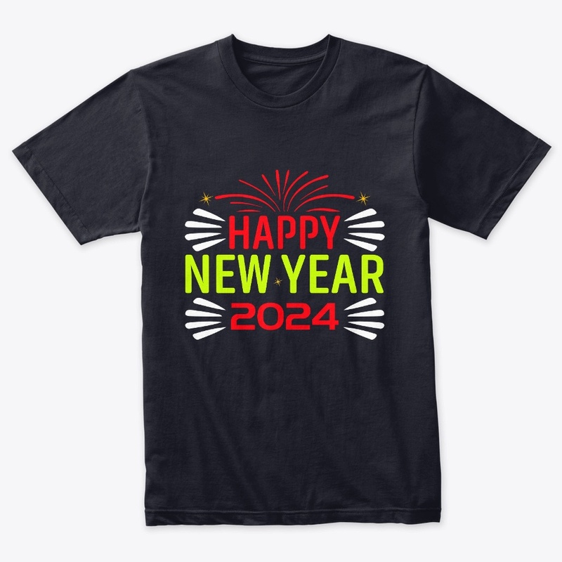 Happy New Year 2024 T Shirt Design