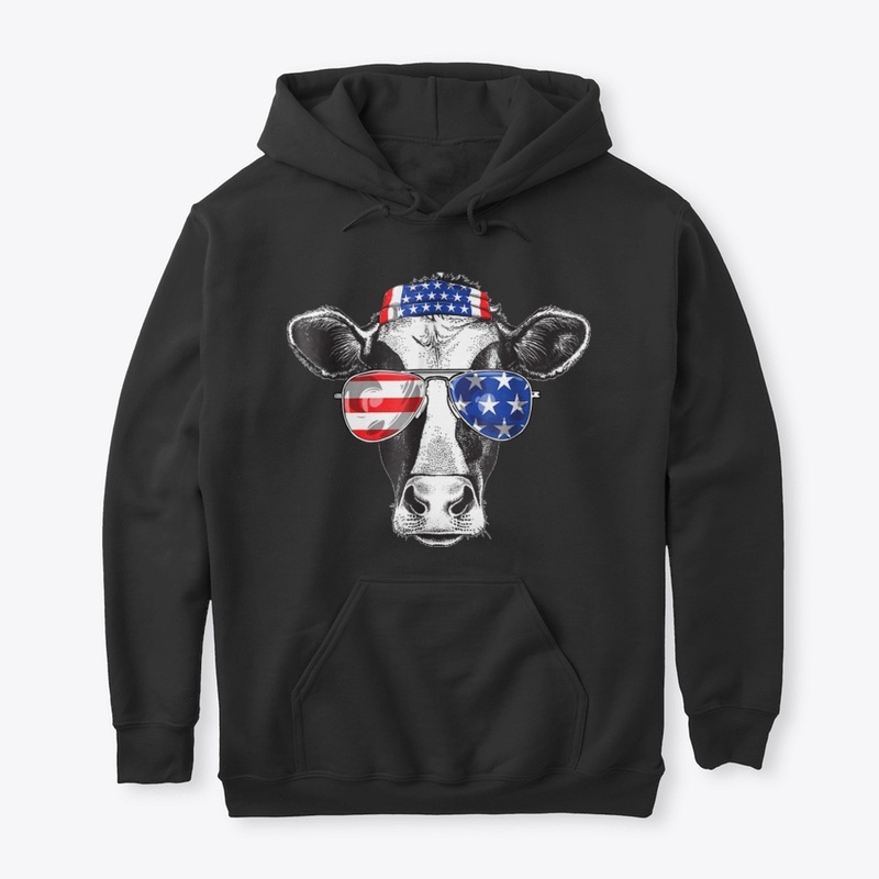 Vintage Patriot Cow Tshirt