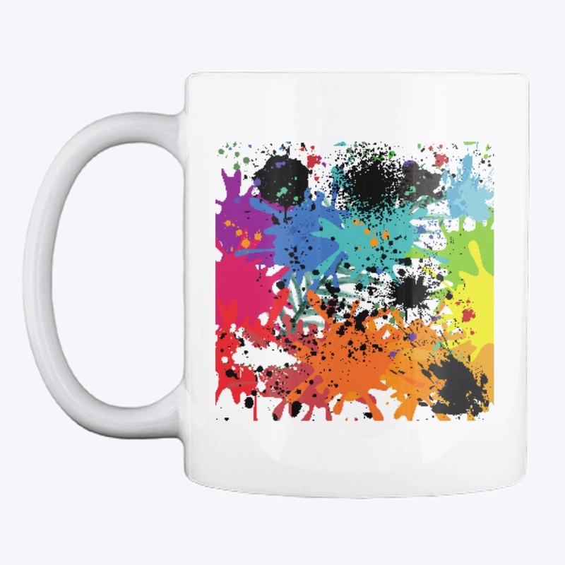 Splat colorful art