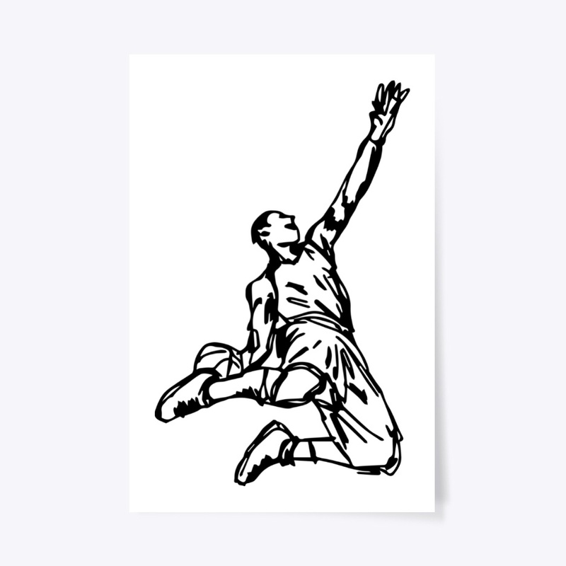 Basketball - Slam Dunk Drawing