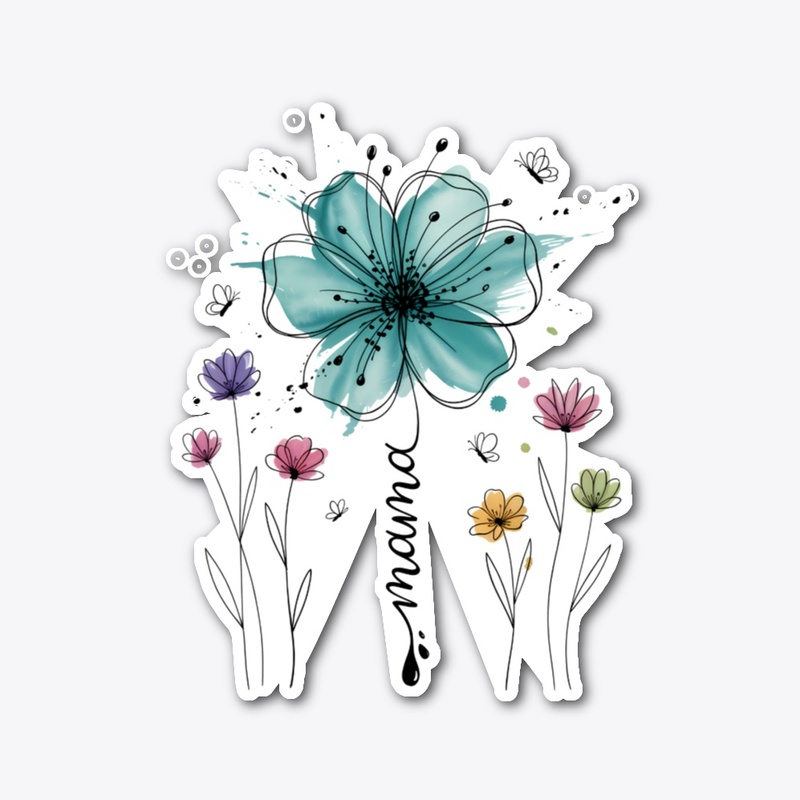 Mama Watercolor Floral
