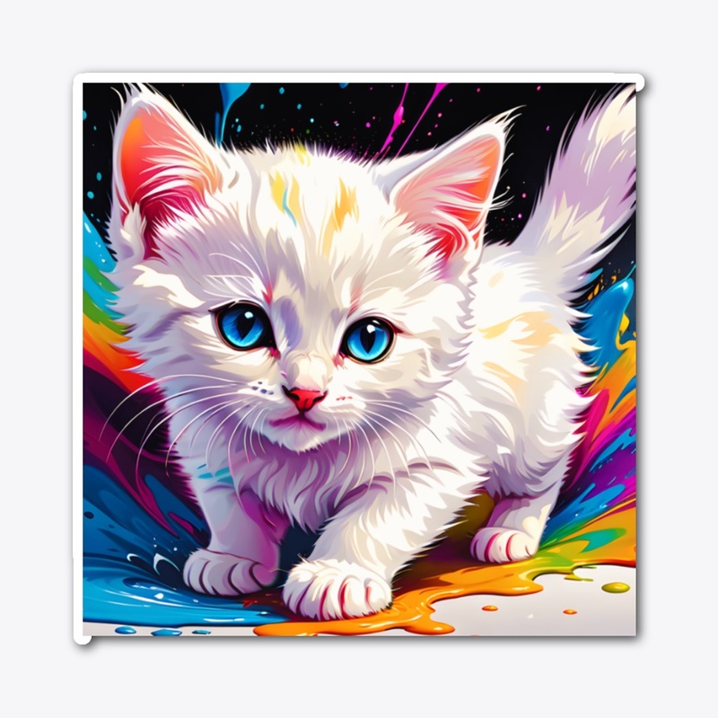 Cute Colorful Kitten – PG23
