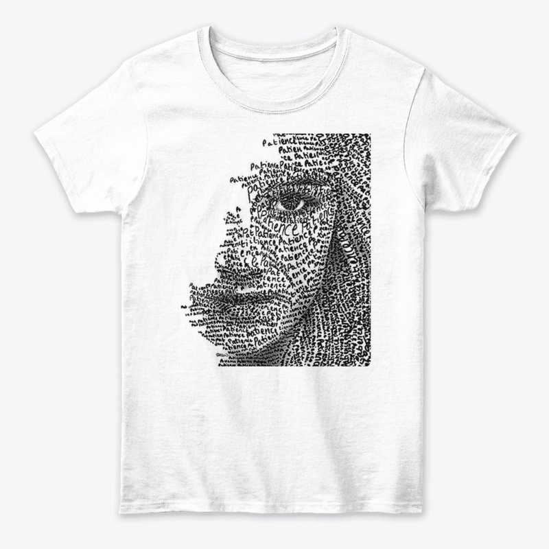 Patience Portrait Typography Tee.