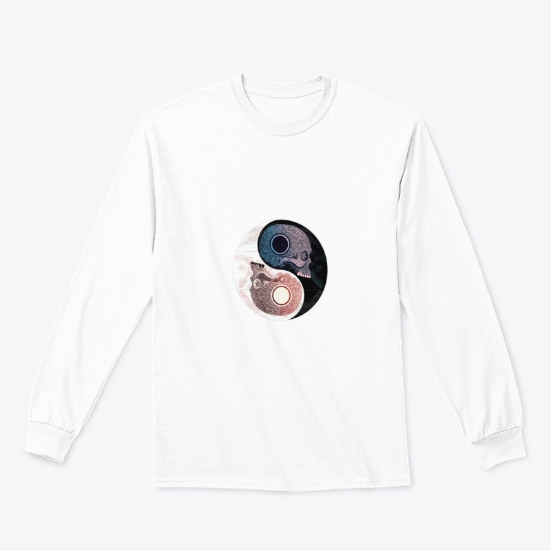 White and Black Skull