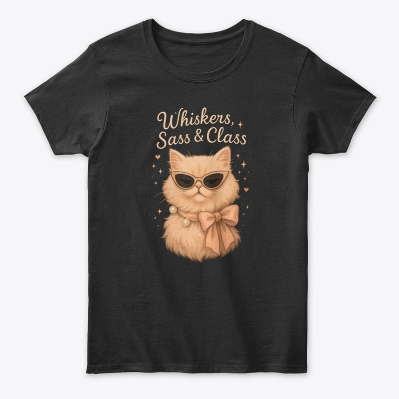 Cute Persian Cat Whiskers, Sass Gift