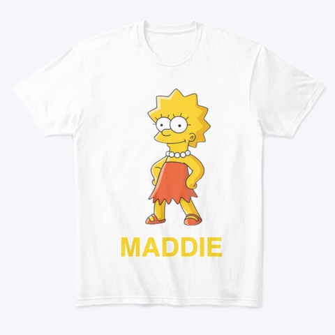 Maddies Shirt White Kaos Front