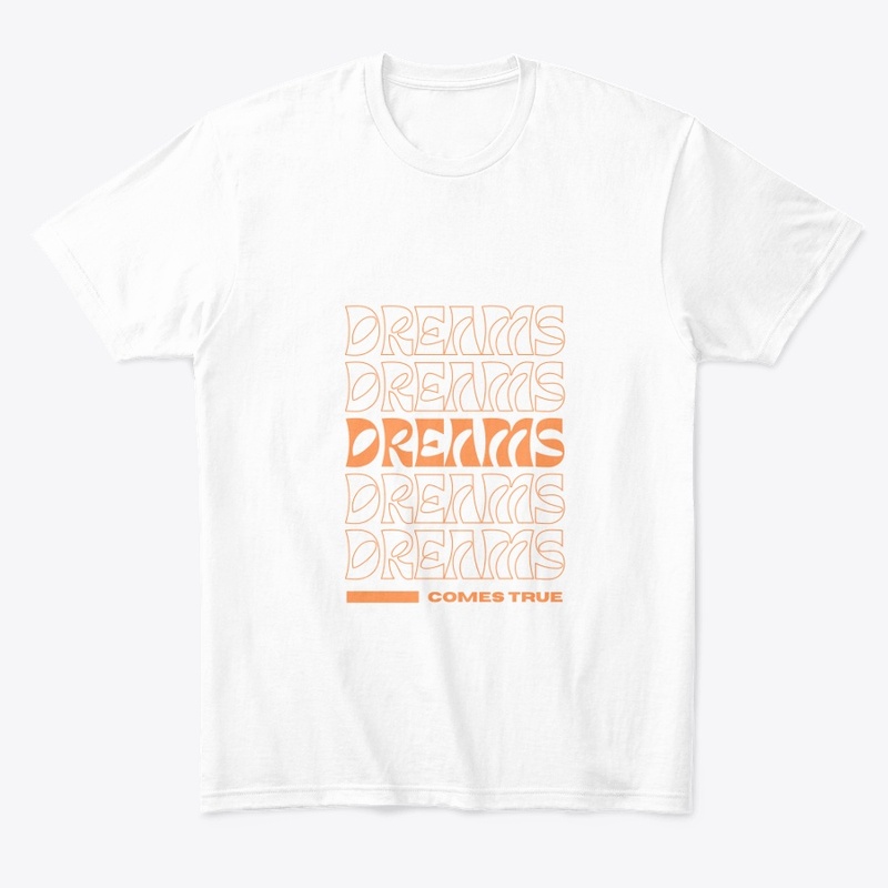 Orange Modern Typography T-shirt