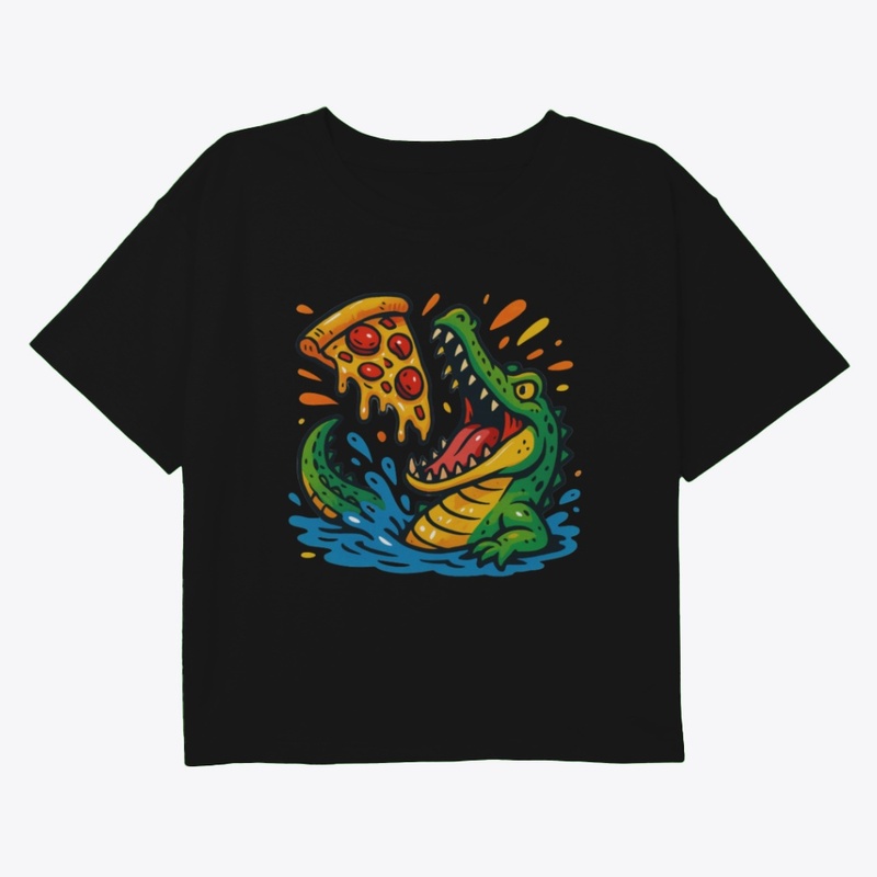 Alligator and pizza 