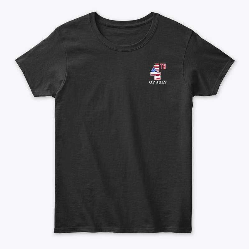 Fourth of July design on t shirt