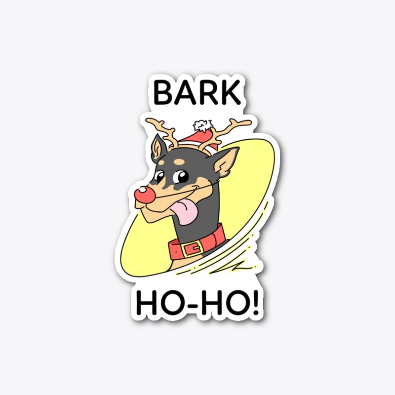 Bark HO-HO dog design