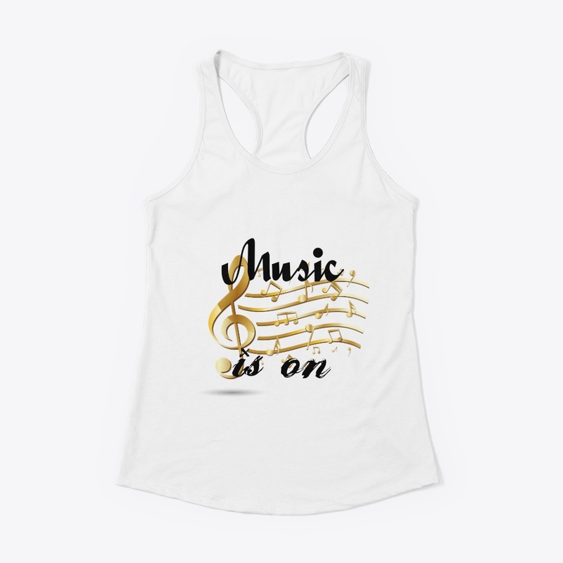 Music is on tees,music notes,rhythm,rock