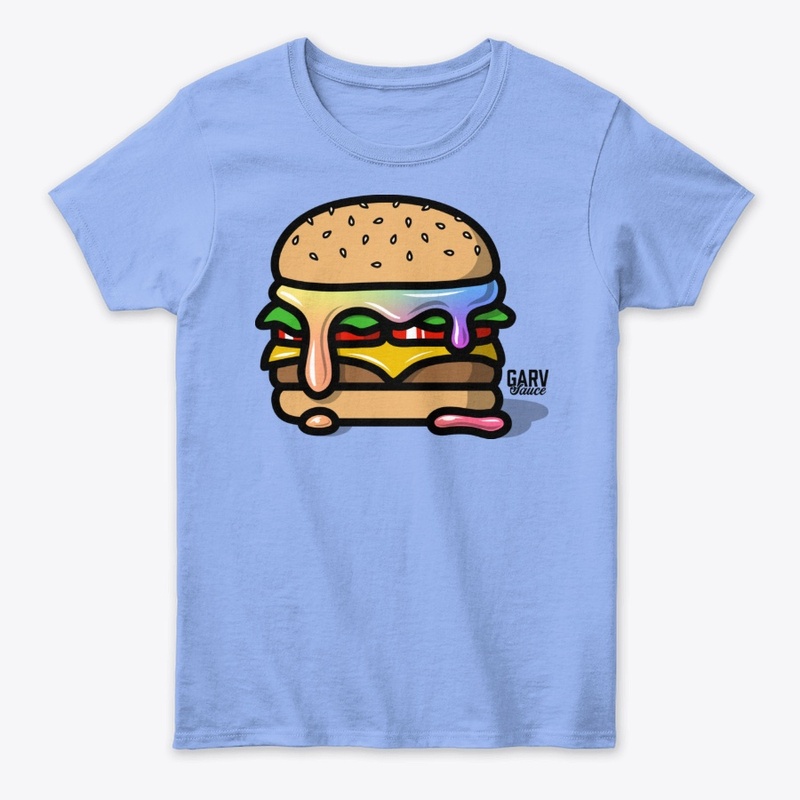 Burger with Garv Sauce in color