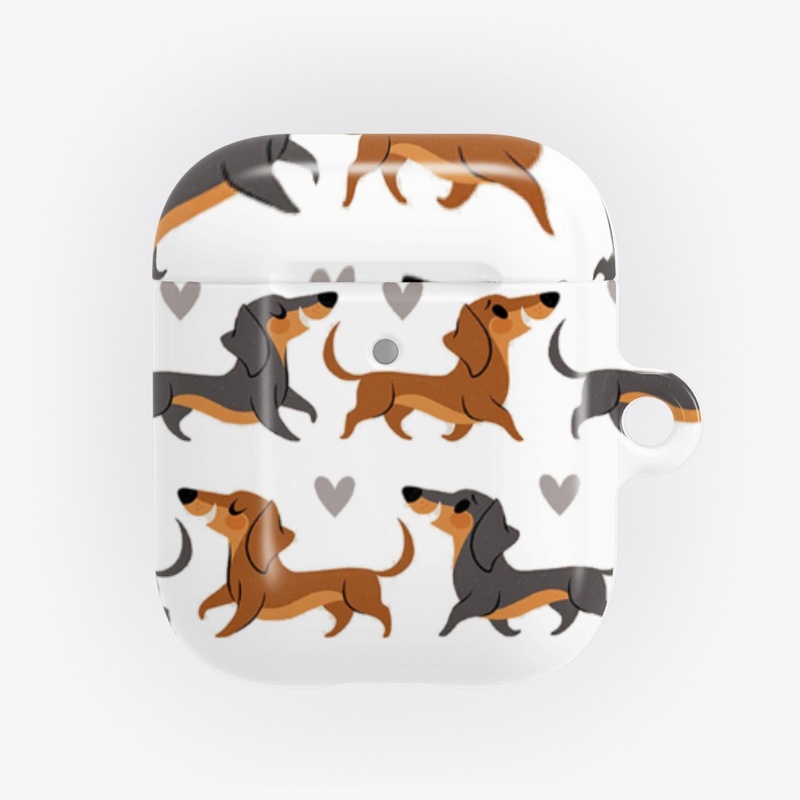 Happy Dachshund Face Mask