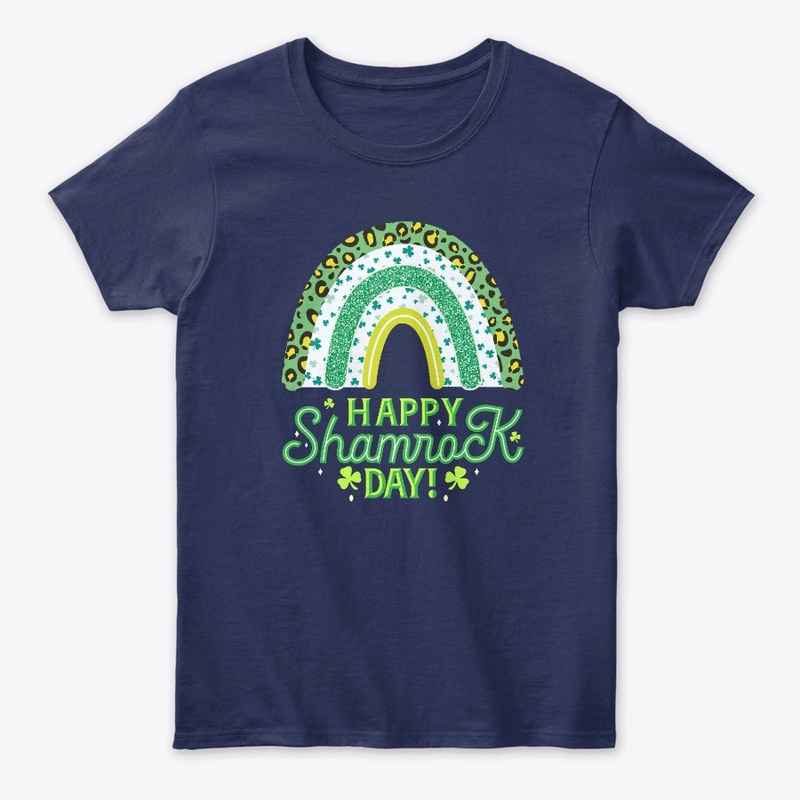 Happy Shamrock Day Rainbow T shirts