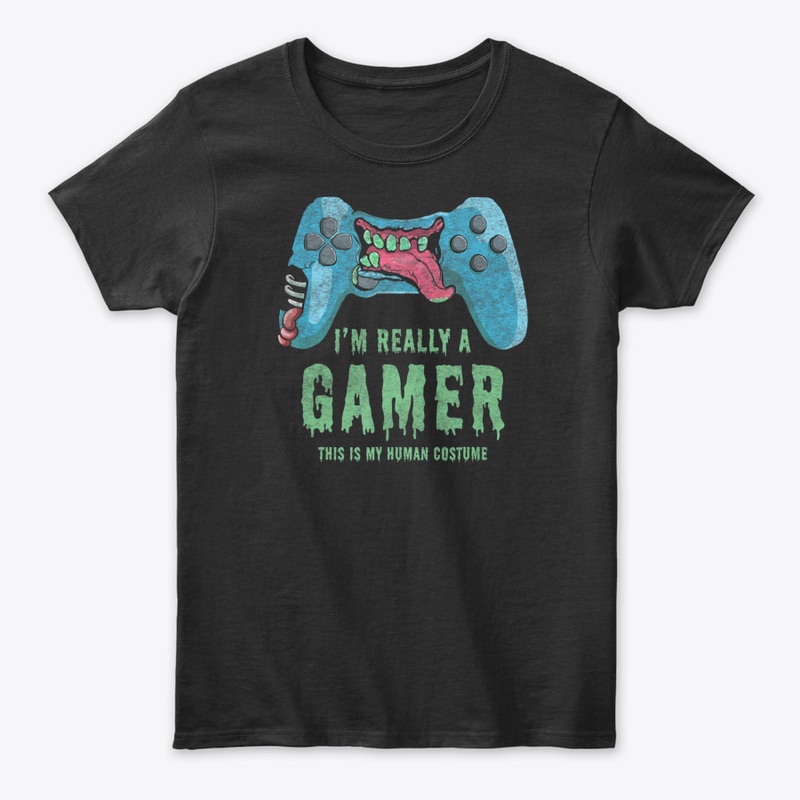 Funny Gamer Halloween This Is My Human C