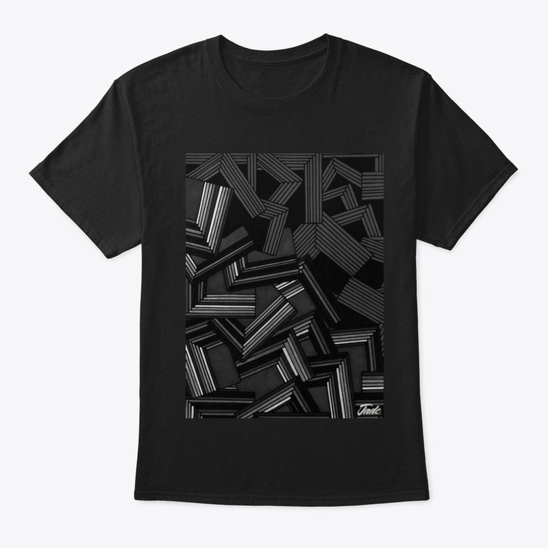 Black and Grey Abstract Classic Tee