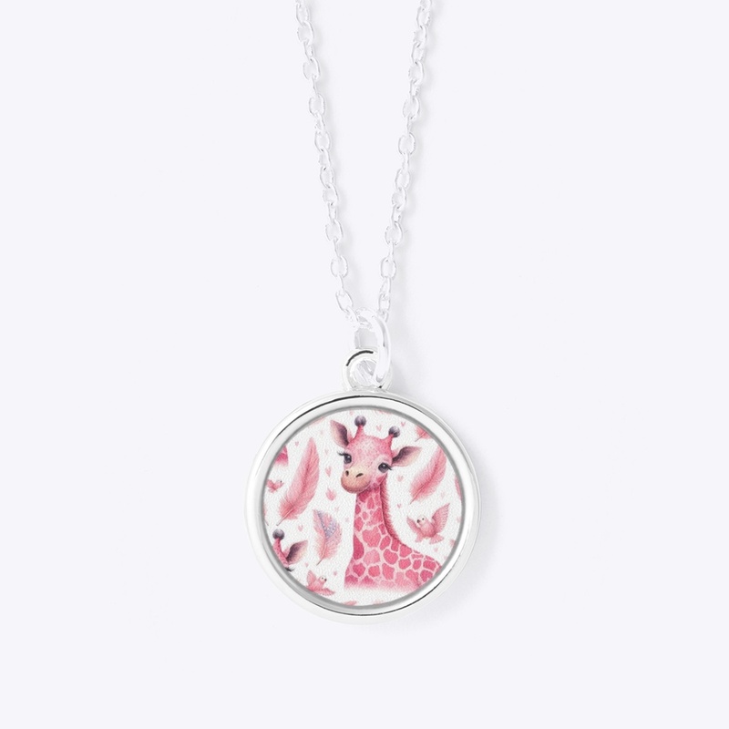 Pink baby giraffe 